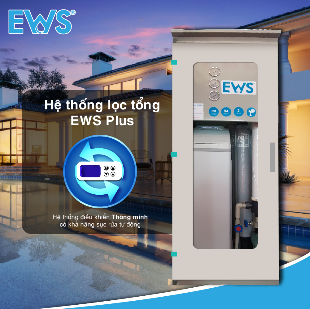 Hệ thống lọc nước tổng sinh hoạt 3 in 1 EWS Plus – Giải pháp lọc ...